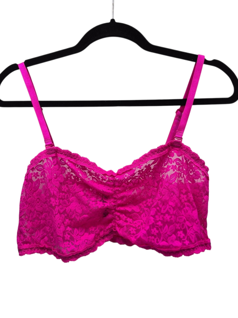 Torrid Lace Bralette Bandeau Top Women's Plus Size 2X Fuchsia Pink